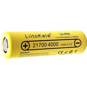 Акумулятор LiitoKala 21700 Lii-40A (3,7V, 4Ah)-0