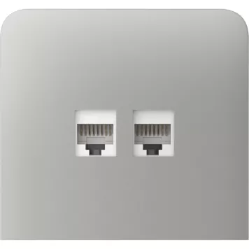 Бічна панель для вбудованої інтернет-розетки Ajax SideCover (LAN) vertical Oyster (126225.319.OY)-3