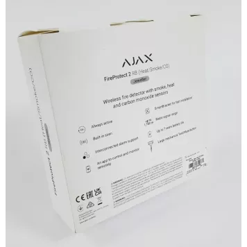 (Уценка) Беспроводной датчик дыма, температуры и угарного газа Ajax FireProtect 2 RB (Heat/Smoke/CO) (8EU) Black-2