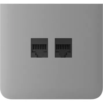 Бічна панель для вбудованої інтернет-розетки Ajax SideCover (LAN) vertical Fog (126224.319.FG)-1