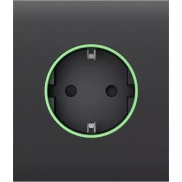 Центральна панель для вбудованої розетки Ajax СenterCover (smart) Graphite (59973.162.GP)-0