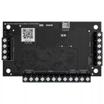 Проводной модуль для интеграции посторонних устройств в систему Ajax Superior MultiTransmitter IO (4X4) Fibra (117739.294.NC)-5