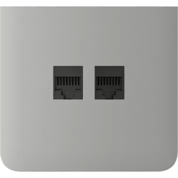 Бічна панель для вбудованої інтернет-розетки Ajax SideCover (LAN) vertical Oyster (126225.319.OY)-1