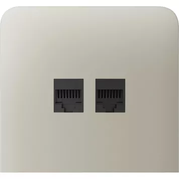 Бічна панель для вбудованої інтернет-розетки Ajax SideCover (LAN) vertical Ivory (126221.319.IV)-1