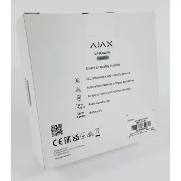 (Уценка) Умный датчик качества воздуха Ajax LifeQuality Black-1