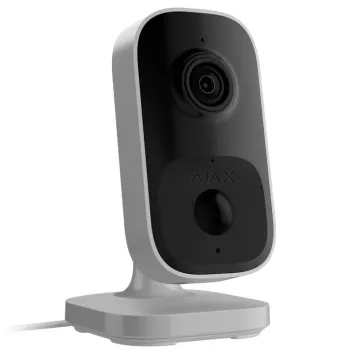 Wi-Fi камера видеонаблюдения с ИК датчиком движения и встроенным ШИ Ajax IndoorCam White (111566.303.WH1)-0