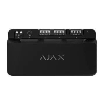 Модуль для додаткового живлення Ajax Superior LineSupply (75 W) Fibra Black (117732.181.BL1)-0