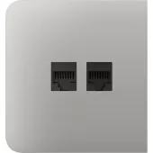 Бічна панель для вбудованої інтернет-розетки Ajax SideCover (LAN) Oyster (126217.319.OY)