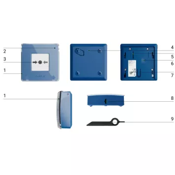 Бездротова програмована кнопка з механізмом скидання Ajax ManualCallPoint Jeweller Green-7