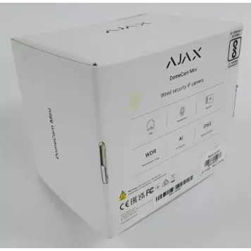 (Уценка) Проводная охранная IP-камера Ajax DomeCam Mini (5 Mp/2.8 mm) White-1