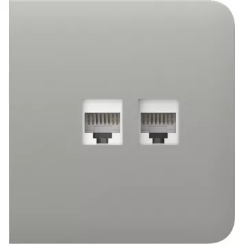 Бічна панель для вбудованої інтернет-розетки Ajax SideCover (LAN) Oyster (126217.319.OY)-3