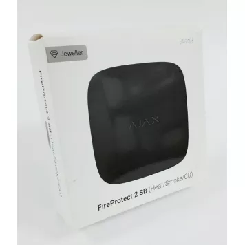 (Уценка) Беспроводной датчик дыма, температуры и угарного газа Ajax FireProtect 2 SB (Heat/Smoke/CO) (8EU) Black-0