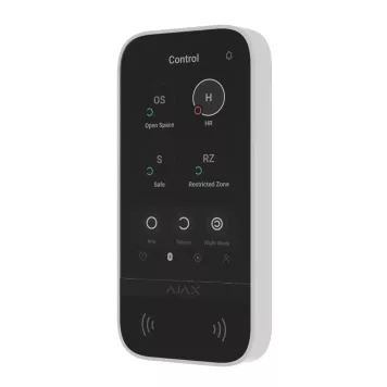 Беспроводная клавиатура с сенсорным экраном Ajax KeyPad TouchScreen White (58455.148.WH1)-2