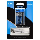 Акумулятор SEVEN AA 1.5V Li-ion 2 шт. (SEVENAA1.5VLi-ion2)