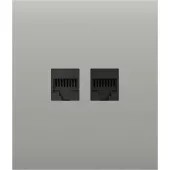 Передня панель для вбудованої інтернет-розетки Ajax CenterCover (LAN) Oyster (126201.318.OY)