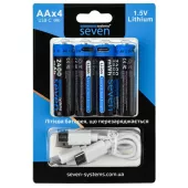 Акумулятор SEVEN AA 1.5V Li-ion 4 шт (SEVENAA1.5VLi-ion4)