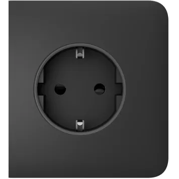 Бічна панель для вбудованої розетки Ajax SideCover (basic) Graphite (89074.163.GP)-1