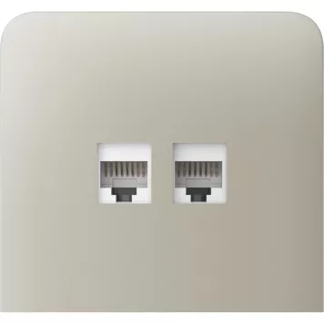 Бічна панель для вбудованої інтернет-розетки Ajax SideCover (LAN) vertical Ivory (126221.319.IV)-3