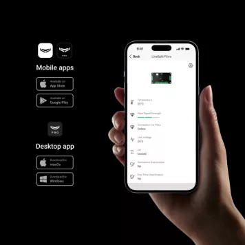 Модуль для розгалуження лінії Fibra на чотири лінії Ajax LineSplit Fibra (57204.170.NC1)-6