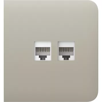 Бічна панель для вбудованої інтернет-розетки Ajax SideCover (LAN) Ivory (126213.319.IV)-3