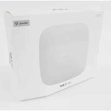 (Уценка) Интеллектуальная централь Ajax Hub 2 (4G) White-0