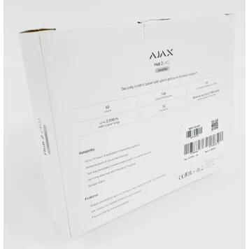(Уценка) Интеллектуальная централь Ajax Hub 2 (4G) White-1