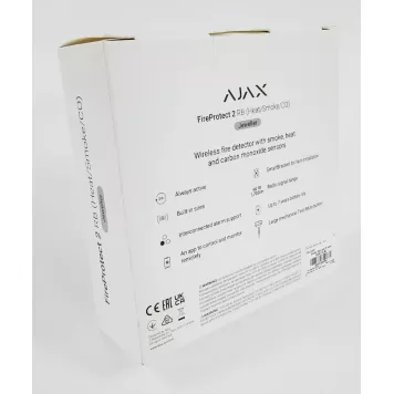 (Уценка) Беспроводной датчик дыма, температуры и угарного газа Ajax FireProtect 2 RB (Heat/Smoke/CO) (8EU) Black-1