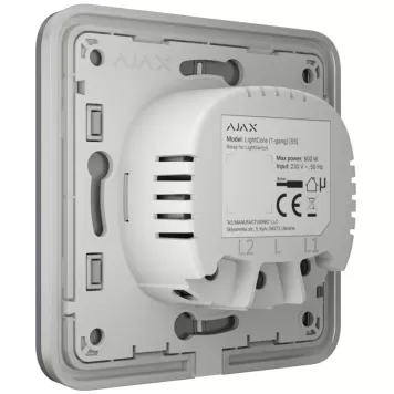 Выключатель Ajax LightSwitch 2-клавишный Graphite-2