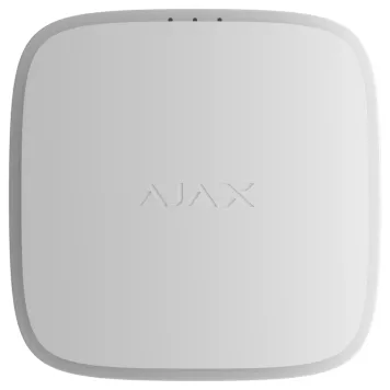 Бездротовий адресний пожежний сповіщувач точковий тепловий. Комбінований з оповіщувачем звуковим. Ajax EN54 FireProtect (Heat/Sounder) Jeweller White (119915.274.WH1)-0