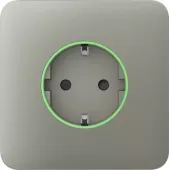 Передняя панель для встроенной розетки Ajax SoloCover (smart) Olive (60026.164.OL)