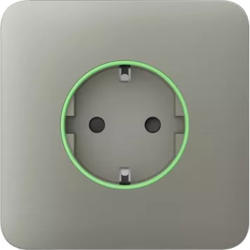 Передня панель для вбудованої розетки Ajax SoloCover (smart) Olive (60026.164.OL)-0
