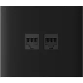 Центральна панель для вбудованої інтернет-розетки Ajax CenterCover (LAN) vertical Black (126204.318.BL)