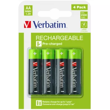 Акумулятор Verbatim AA 2500mAh (1,2V 4 шт) (49517)-0