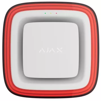 Беспроводной адресный пожарный оповещатель светозвуковой Ajax EN54 FireProtect (Sounder/VAD) Jeweller White (118599.279.WH1)-0