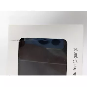 (Уценка) Кнопка для двухклавишного выключателя Ajax SoloButton (2-gang) Black-2