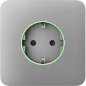 Передняя панель для встроенной розетки Ajax SoloCover (smart) Fog (60030.164.FG)