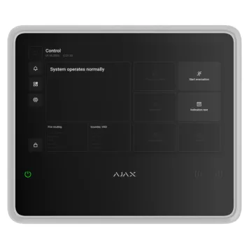 Бездротовий прилад приймально-контрольний пожежний (ППКП) з підтримкою пристроїв для захисту від вторгнення Ajax EN54 Fire Hub Jeweller White (125732.315.WH)-0