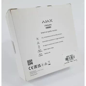 (Уценка) Умный датчик качества воздуха Ajax LifeQuality Black-1
