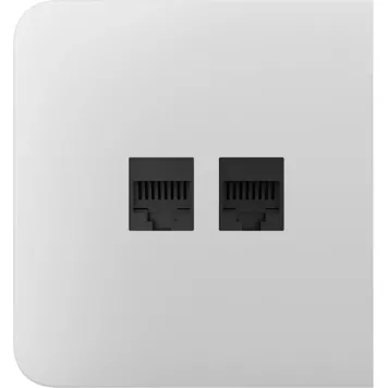 Бічна панель для вбудованої інтернет-розетки Ajax SideCover (LAN) White (126211.319.WH)-0
