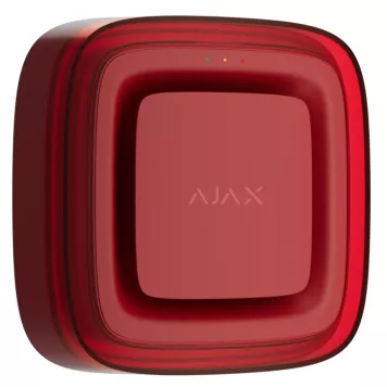 Беспроводной адресный пожарный оповещатель световой Ajax EN54 FireProtect (VAD) Jeweller Red (118607.277.RD1)-1