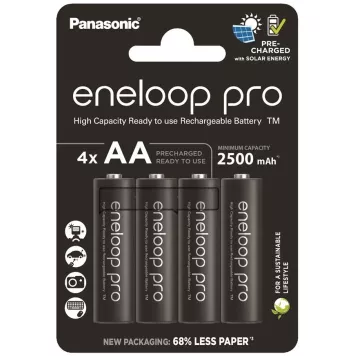 Акумулятор Panasonic Eneloop Pro AA 2500mAh (1,2V 4 шт) (BK-3HCDE/4CP)-0