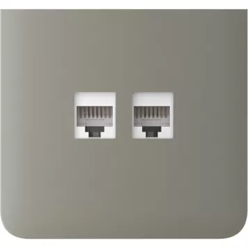 Бічна панель для вбудованої інтернет-розетки Ajax SideCover (LAN) vertical Olive (126226.319.OL)-2