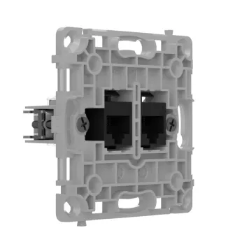 Механізм розетки Ajax OutletCore (LAN) Vertical Black (128848.165.BL)-1