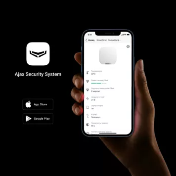 Проводная сирена с креплением для брендированной лицевой панели Ajax StreetSiren DoubleDeck Fibra White (57244.61.WH1)-6