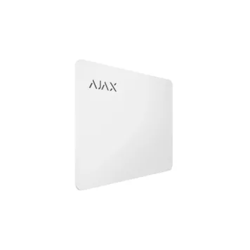 Карта для управления охранной системой Ajax Pass 10 шт. White (38222.89.WH)-2