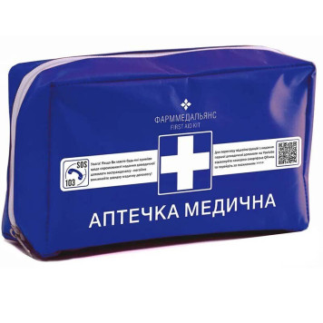Аптечка медична першої допомоги (м\'який тканинний футляр) (артикул: 000081058) Аптечка медична першої допомоги (м\'який тканинний футляр) (артикул: 000081058)-0