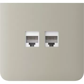 Бічна панель для вбудованої інтернет-розетки Ajax SideCover (LAN) vertical Ivory (126221.319.IV)-2