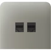 Бічна панель для вбудованої інтернет-розетки Ajax SideCover (LAN) vertical Olive (126226.319.OL)