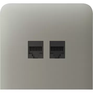 Бічна панель для вбудованої інтернет-розетки Ajax SideCover (LAN) vertical Olive (126226.319.OL)-0