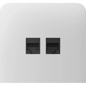 Бічна панель для вбудованої інтернет-розетки Ajax SideCover (LAN) vertical White (126219.319.WH)-1